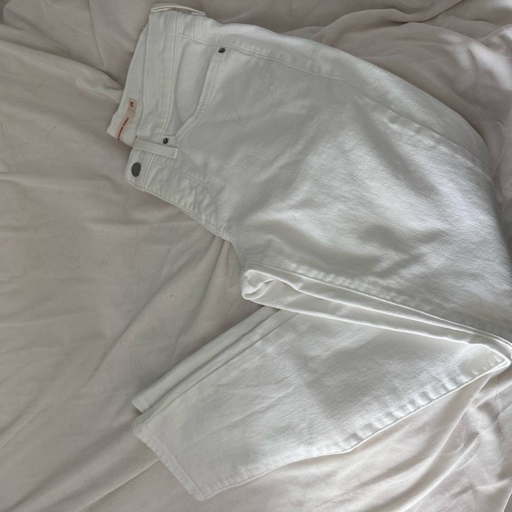 Levi's White Straight-Leg Women's Jeans